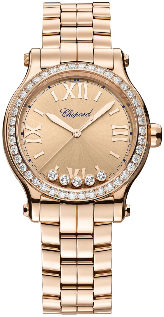 Chopard Naisten kello 275378-5009 Happy Sport Punakultaa/18K