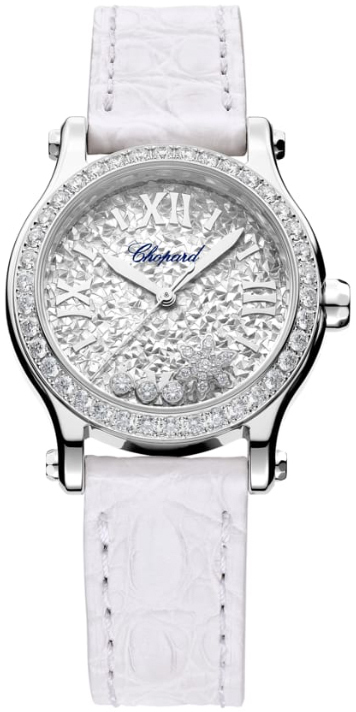 Chopard Naisten kello 278573-3023 Happy Sport Hopea/Nahka Ø30 mm