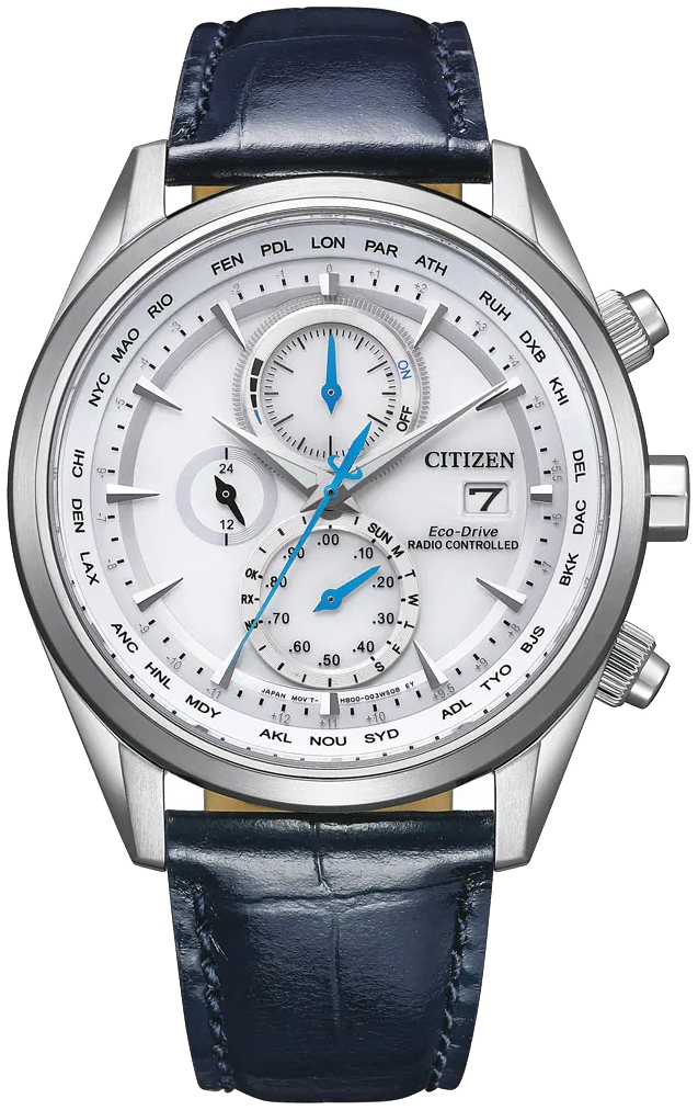 Citizen Miesten kello AT8260-18A Radio Controlled Hopea/Nahka Ø43 mm