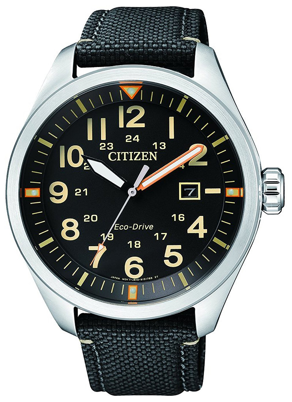 Citizen Miesten kello AW5000-24E Musta/Nahka Ø42.6 mm