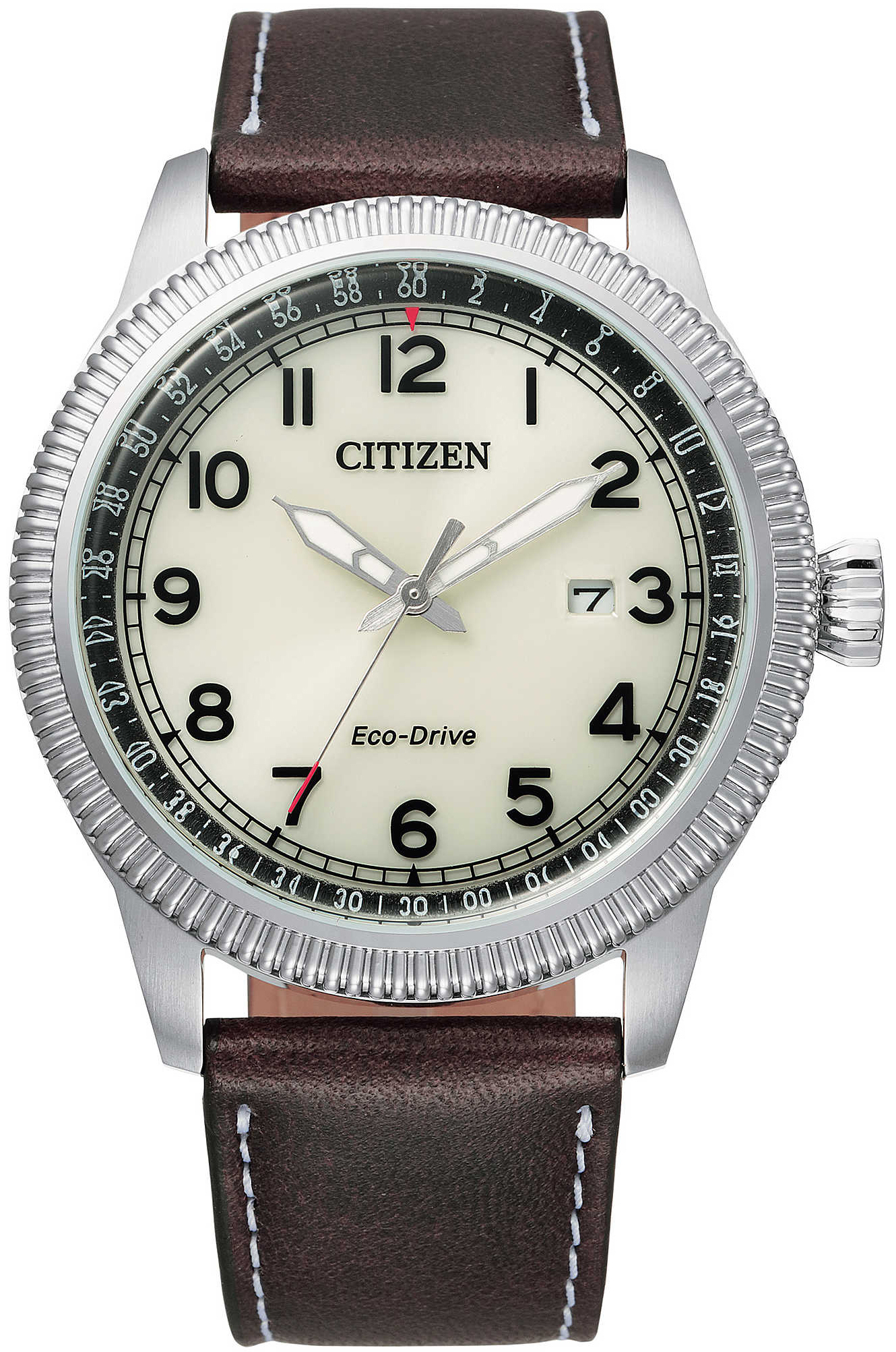 Citizen 99999 Miesten kello BM7480-13X Beige/Nahka Ø42 mm