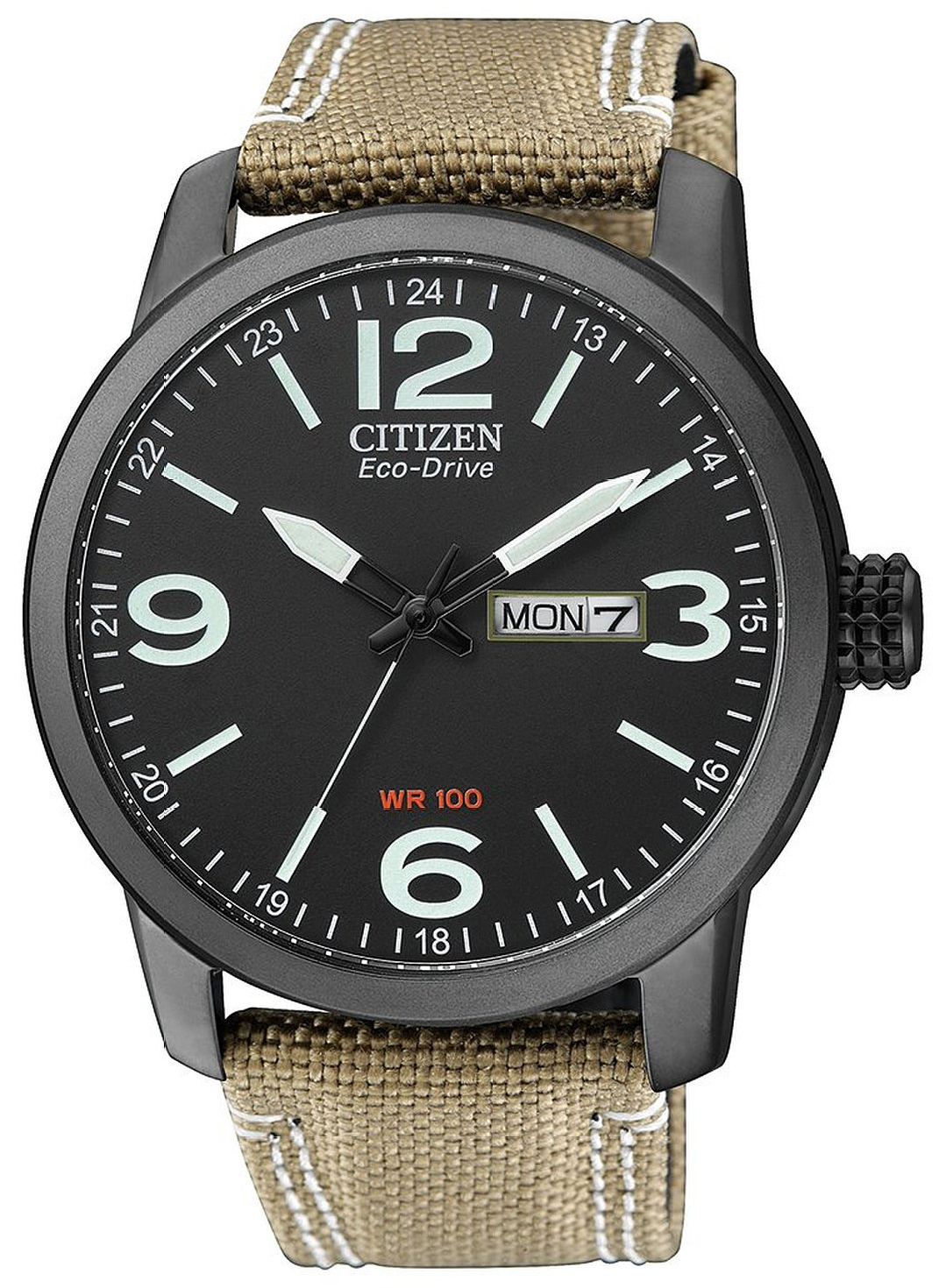 Citizen Miesten kello BM8476-23E Eco Drive 180 Musta/Tekstiili Ø42 mm
