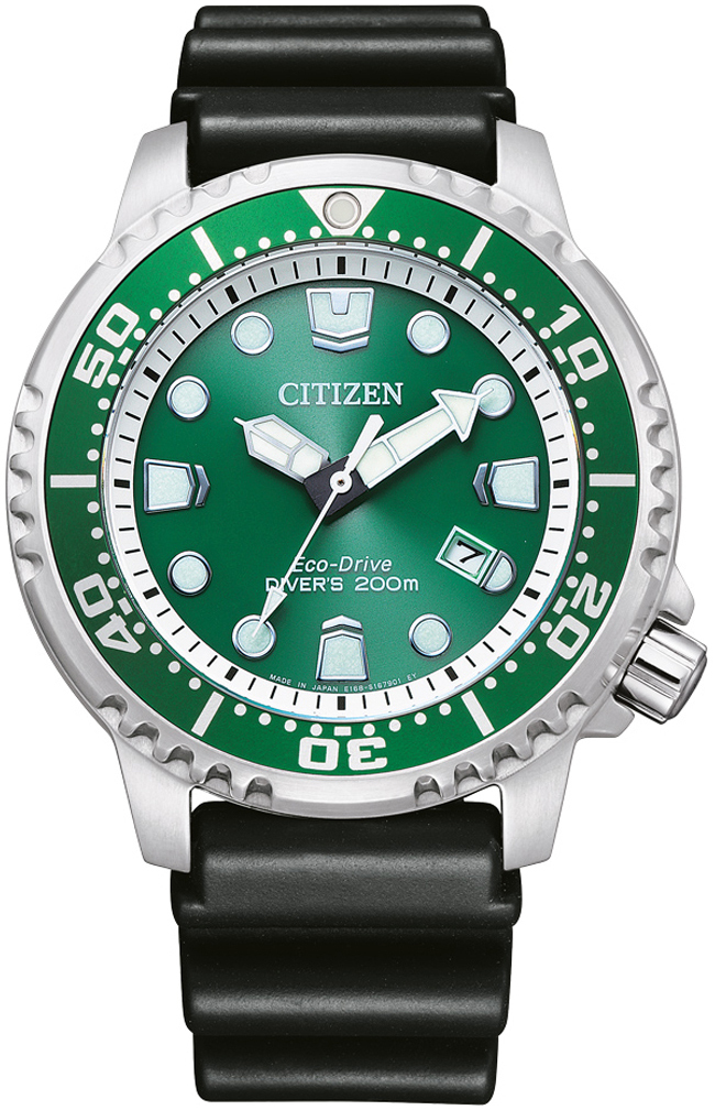 Citizen Miesten kello BN0158-18X Vihreä/Kumi Ø44 mm