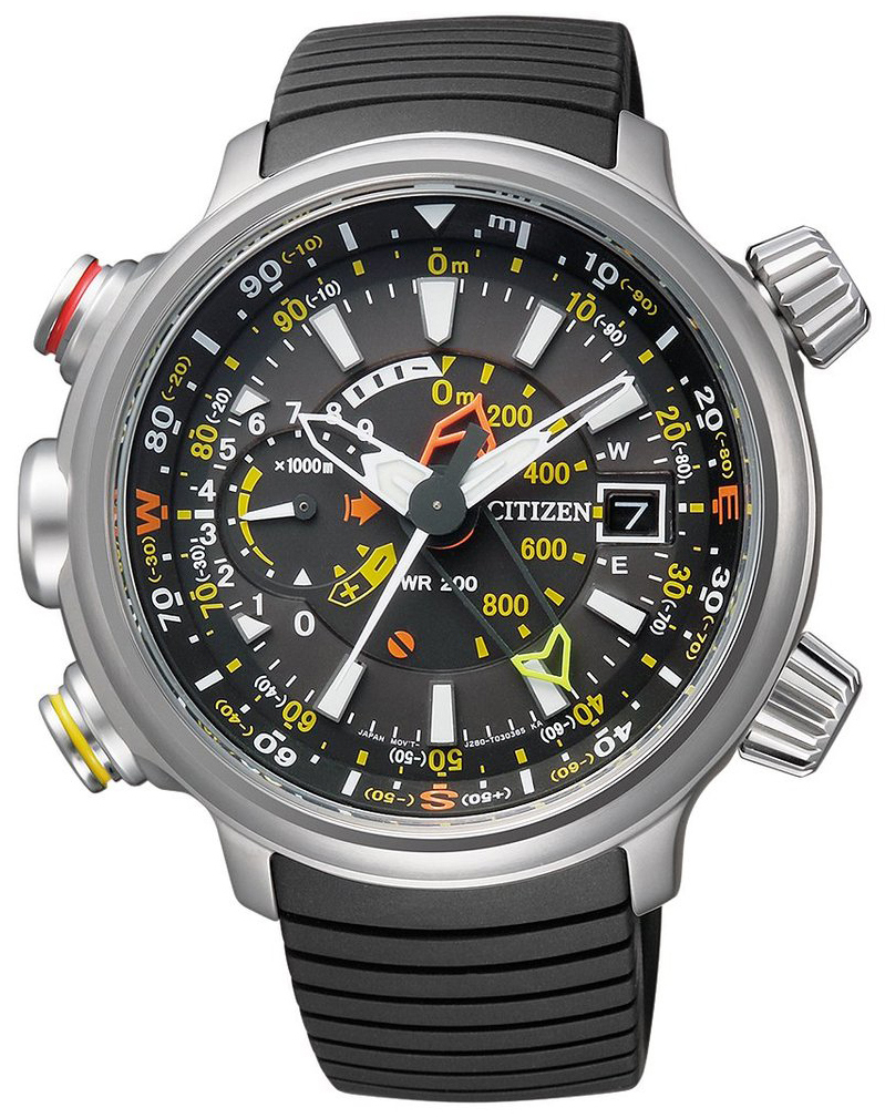 Citizen Miesten kello BN4021-02E Promaster Musta/Kumi Ø44 mm