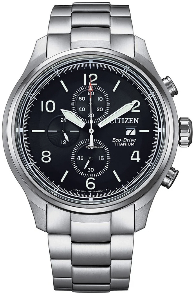 Citizen Miesten kello CA0810-88E Titanium Musta/Titaani Ø44 mm