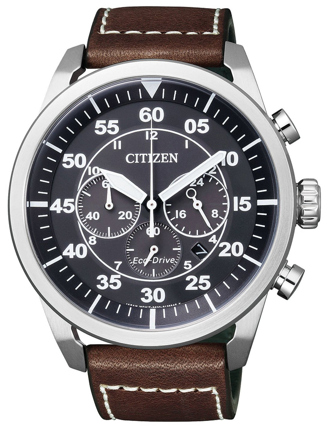 Citizen Miesten kello CA4210-16E Musta/Nahka Ø45 mm