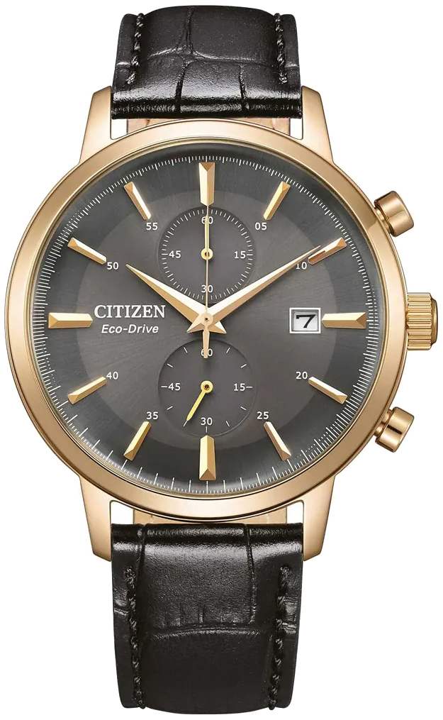Citizen Miesten kello CA7067-11H Vintage Harmaa/Nahka Ø42 mm