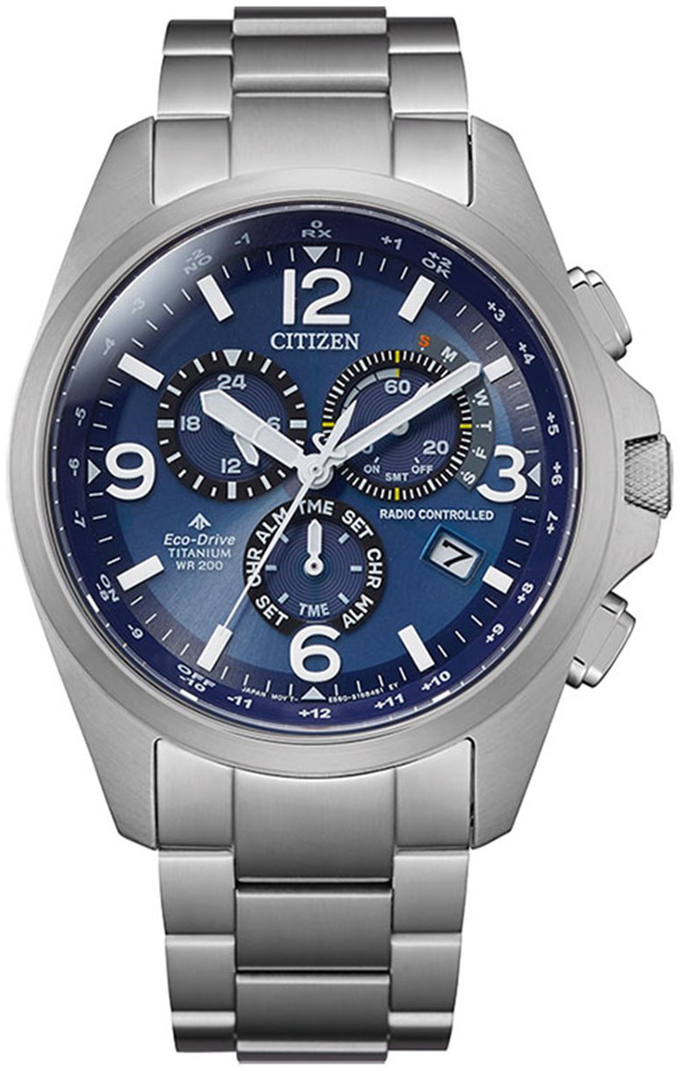 Citizen Miesten kello CB5930-82L Radio Controlled Sininen/Titaani