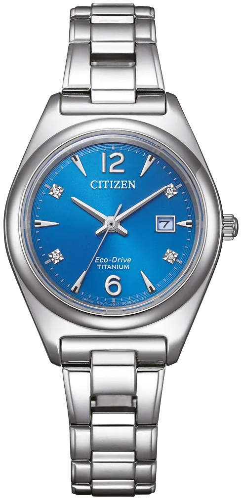 Citizen Naisten kello EW2601-81L Classic Sininen/Titaani Ø29.4 mm