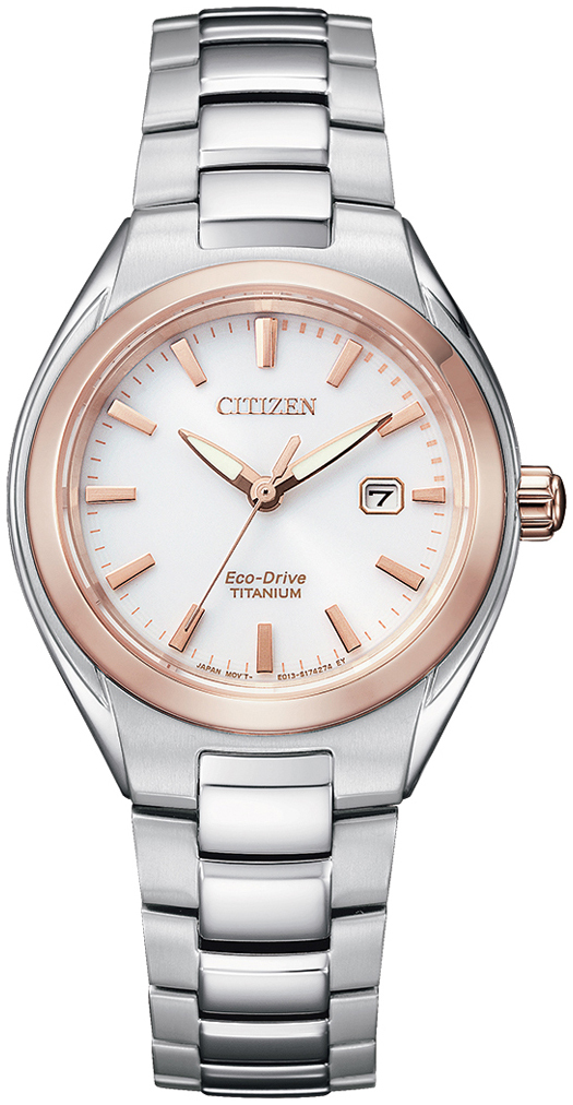Citizen Naisten kello EW2616-83A Titanium Valkoinen/Titaani Ø31 mm