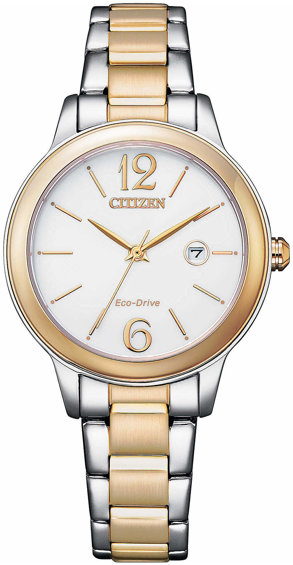 Citizen Naisten kello EW2626-80A Dress Valkoinen/Kullansävytetty