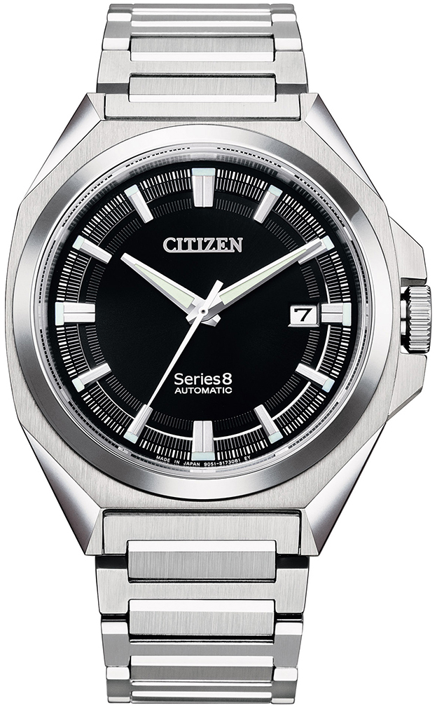 Citizen Miesten kello NB6010-81E Series 8 Musta/Teräs Ø40 mm