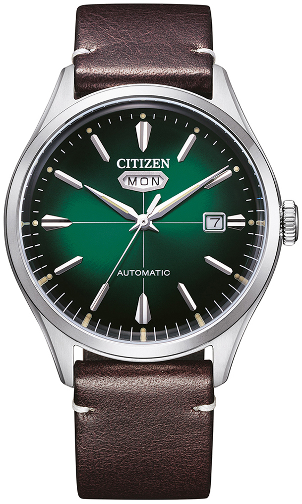 Citizen Miesten kello NH8390-03XE C7 Vihreä/Nahka Ø40.2 mm