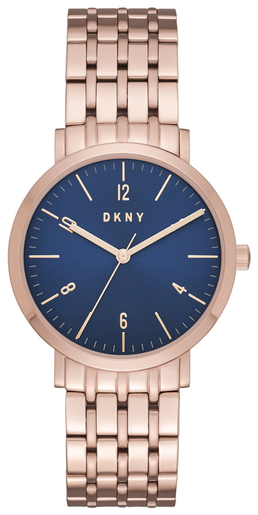 DKNY Dress Naisten kello NY2611 Sininen/Punakultasävyinen Ø36 mm