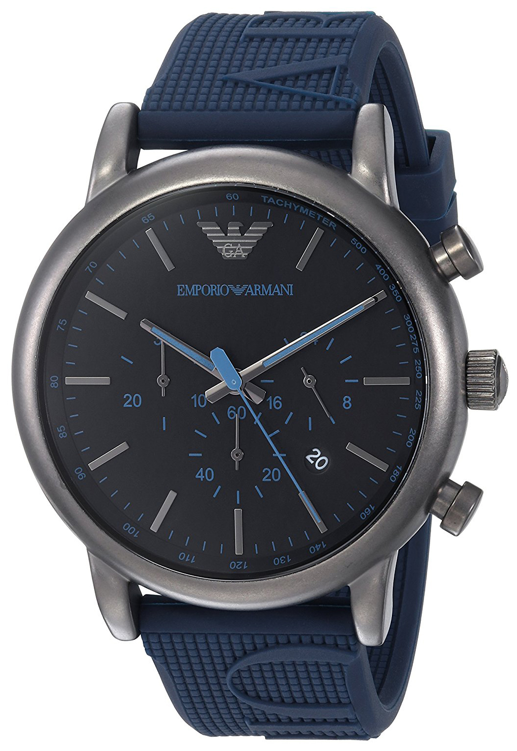 Emporio Armani Miesten kello AR11023 Musta/Kumi Ø46 mm