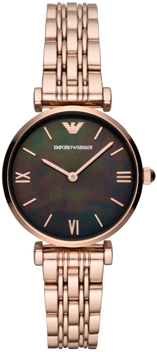 Emporio Armani Naisten kello AR11145 Gianni Musta/Punakultasävyinen