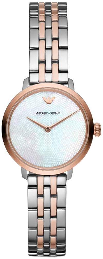 Emporio Armani Miesten kello AR11157 Valkoinen/Punakultasävyinen