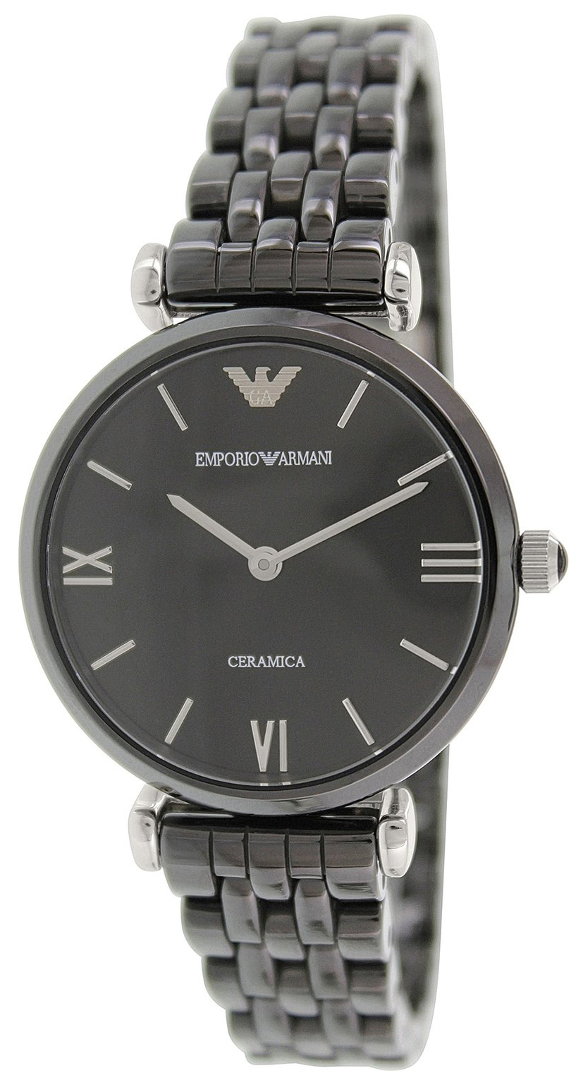 Emporio Armani Naisten kello AR1487 Musta/Keraaminen Ø32 mm