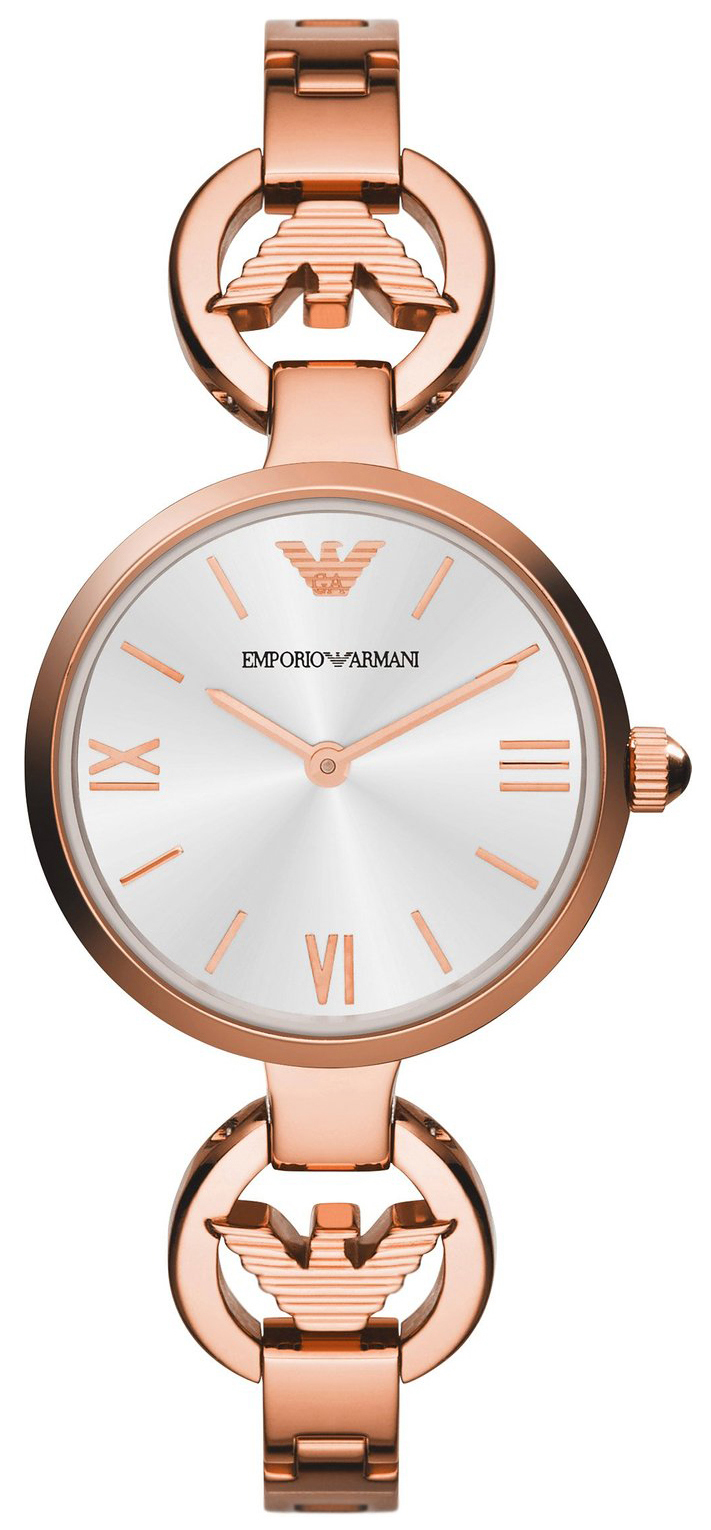 Emporio Armani Naisten kello AR1773 Classic Hopea/Punakultasävyinen