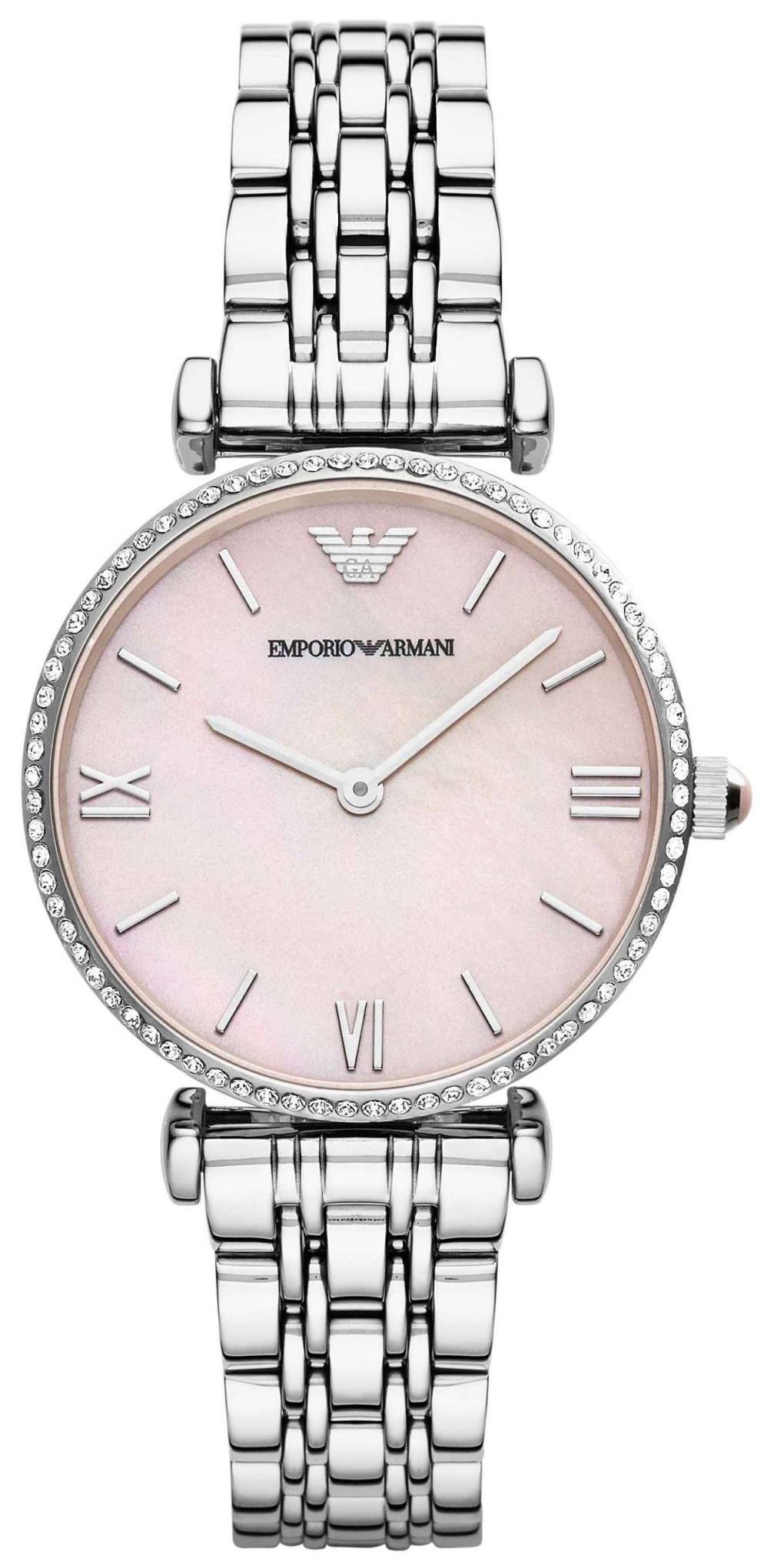 Emporio Armani Naisten kello AR1779 Pinkki/Teräs Ø32 mm