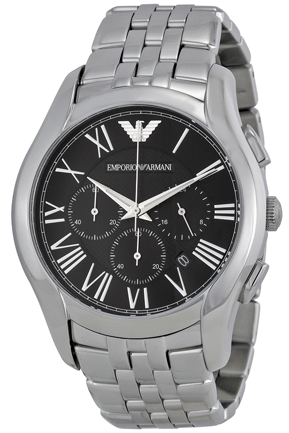 Emporio Armani Miesten kello AR1786 Dress Musta/Teräs Ø45 mm