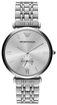 Emporio Armani Classic Miesten kello AR1819 Hopea/Teräs Ø40 mm