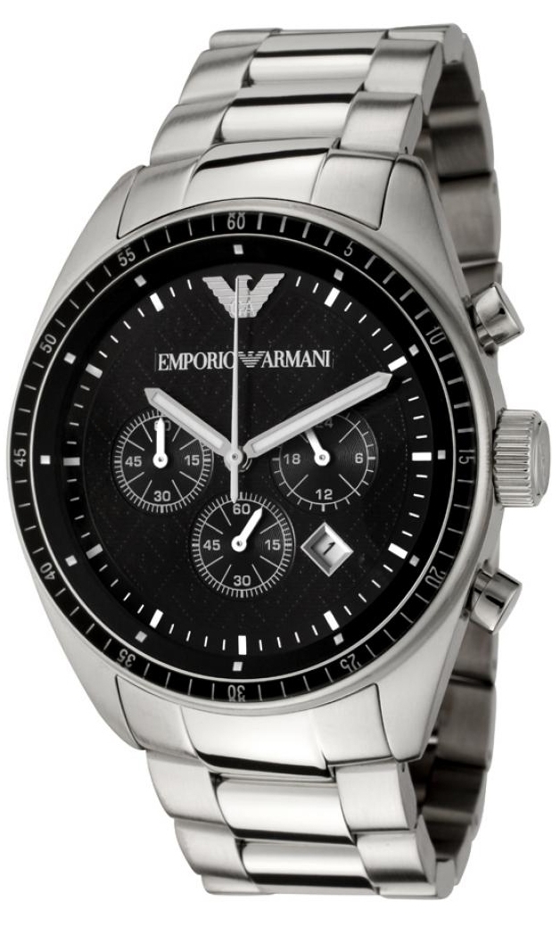 Emporio Armani Miesten kello AR0585 Classic Musta/Teräs Ø43 mm