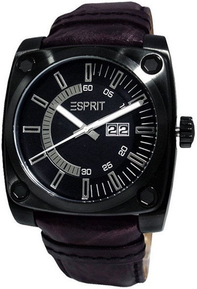 Esprit 99999 Miesten kello ES100371002 Musta/Nahka