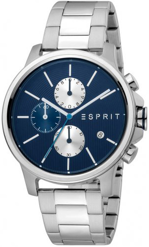 Esprit Miesten kello ES1G155M0075 Course Sininen/Teräs Ø42 mm