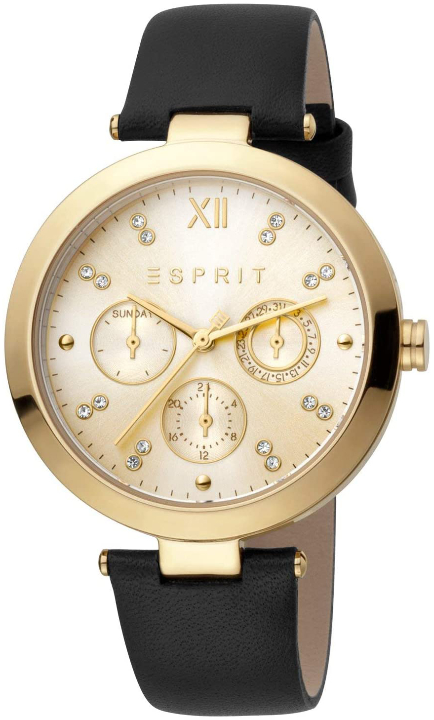 Esprit Naisten kello ES1L213L0015 Kullattu/Nahka Ø38 mm