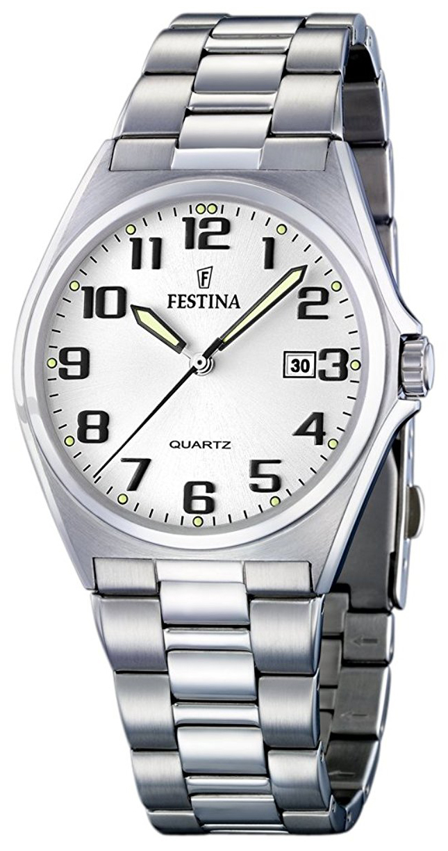 Festina Miesten kello F16374-9 Valkoinen/Teräs Ø40 mm