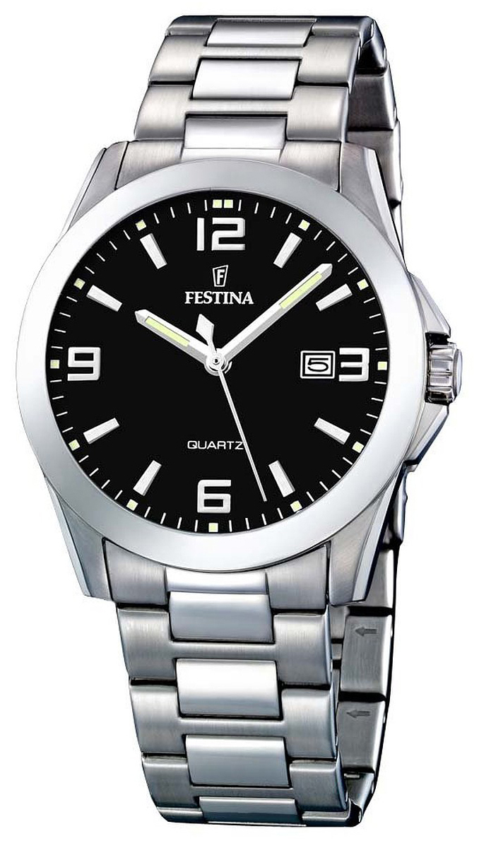 Festina Miesten kello F16376-4 Dress Musta/Teräs Ø40 mm