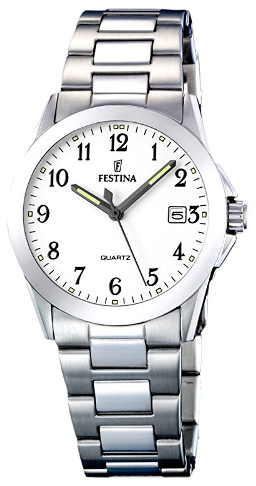 Festina Classic Naisten kello F16377-1 Valkoinen/Teräs Ø30 mm