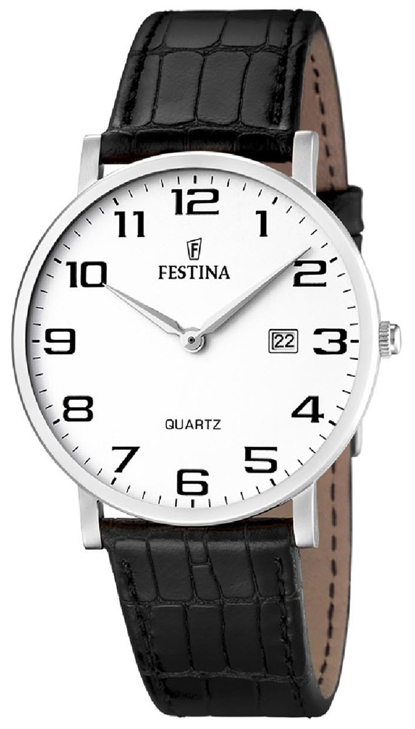 Festina Miesten kello F16476-1 Valkoinen/Nahka Ø40 mm