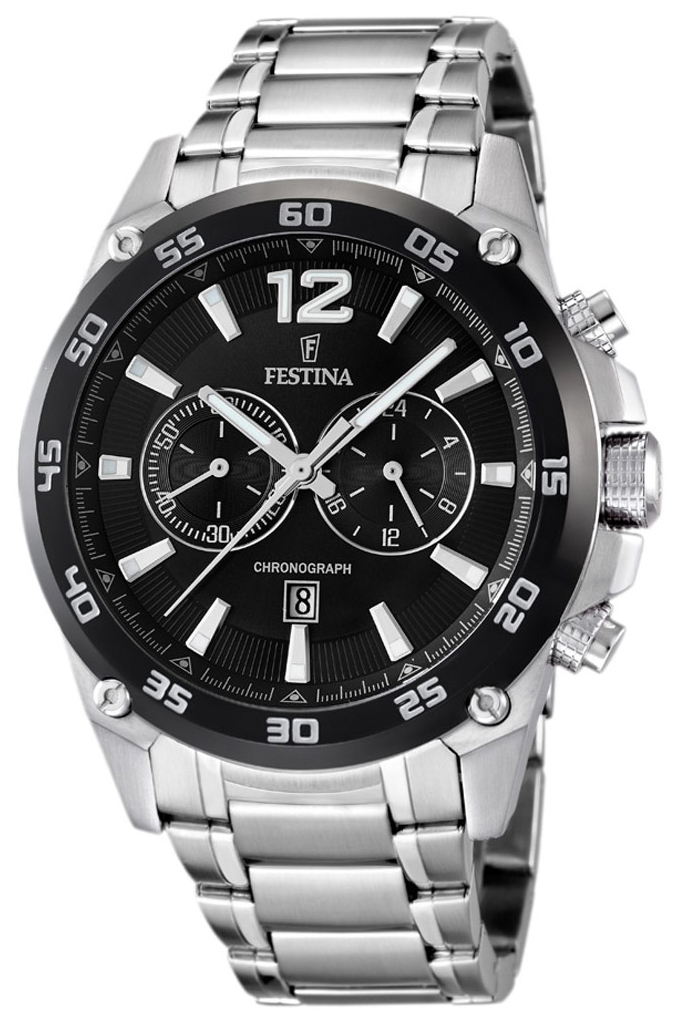 Festina Sport Miesten kello F16680-4 Musta/Teräs Ø47 mm