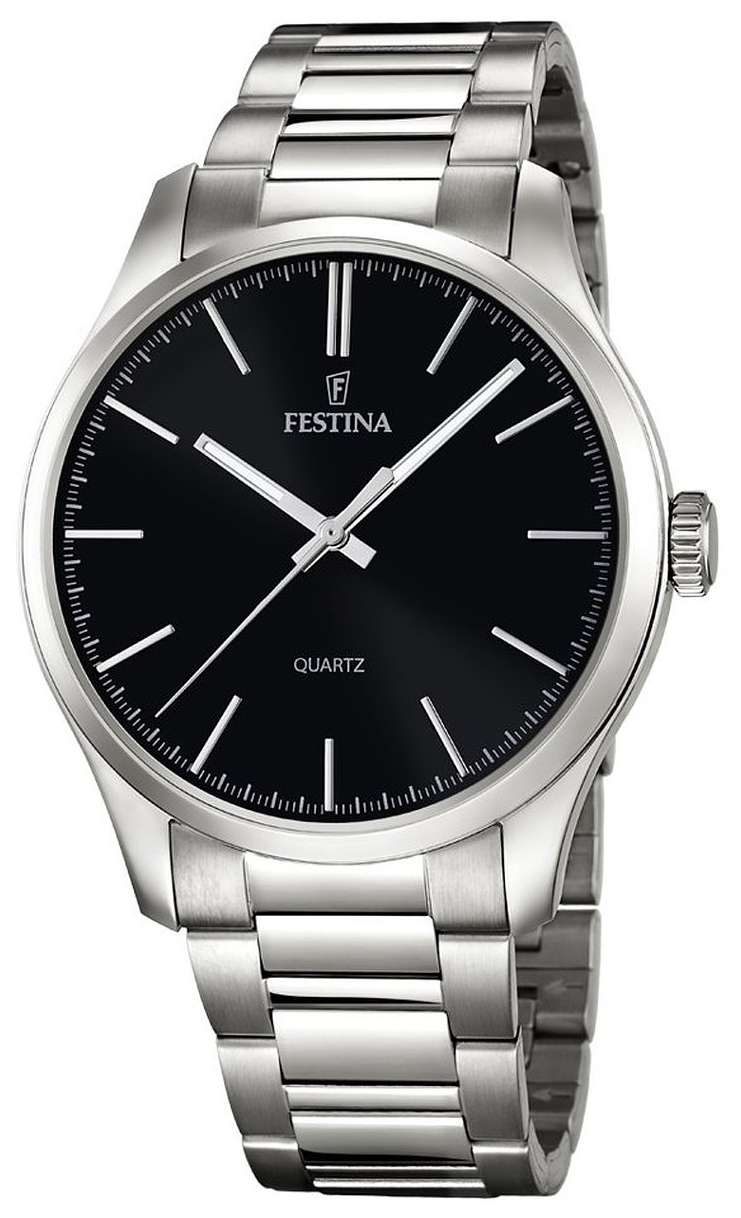 Festina Miesten kello F16807-2 Dress Musta/Teräs Ø44 mm