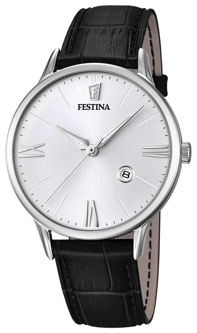 Festina Miesten kello F16824-1 Dress Hopea/Nahka Ø41 mm