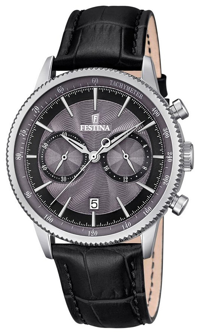 Festina Sport Miesten kello F16893-5 Harmaa/Nahka Ø41 mm