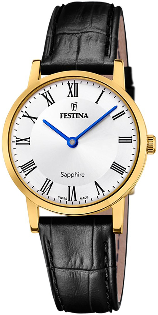 Festina Naisten kello F20017-4 Swiss Made Valkoinen/Nahka Ø29.3 mm