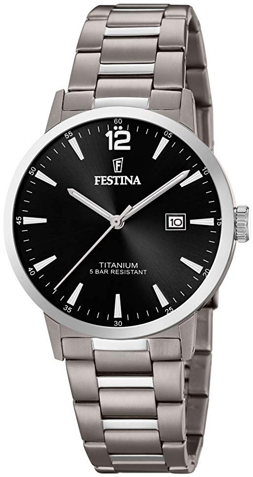 Festina Miesten kello F20435-3 Musta/Titaani Ø41 mm