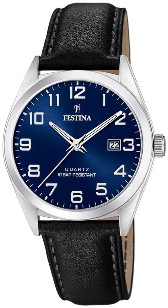 Festina Miesten kello F20446-2 Sininen/Nahka Ø40 mm