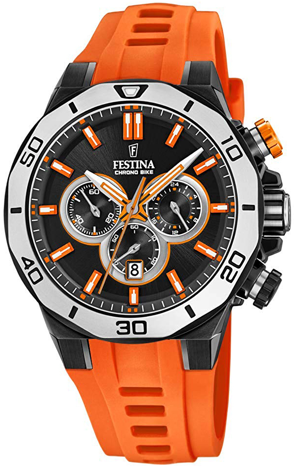 Festina 99999 Miesten kello F20450-2 Musta/Kumi Ø44 mm