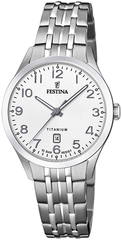 Festina Naisten kello F20468-1 Valkoinen/Titaani Ø32 mm