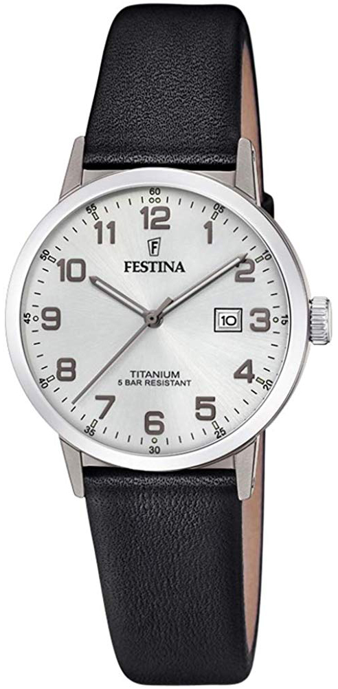 Festina 99999 Naisten kello F20472-1 Hopea/Nahka Ø32 mm