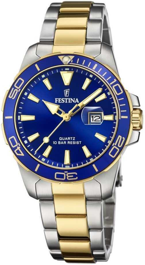 Festina Naisten kello F20504-1 Boyfriend Sininen/Kullansävytetty