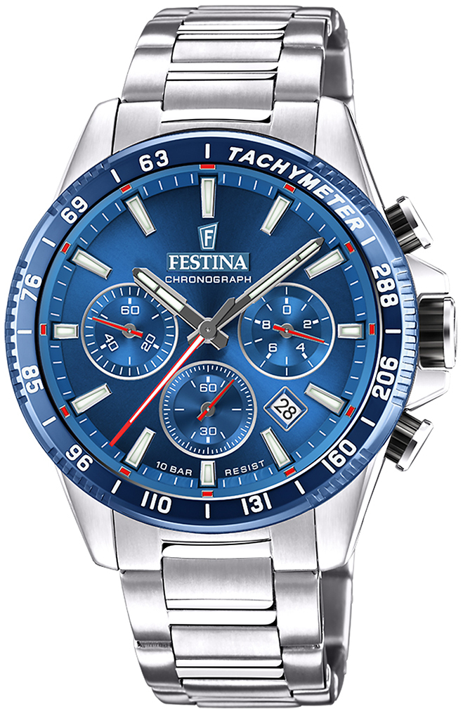 Festina Miesten kello F20560-3 Timeless Sininen/Teräs Ø45 mm