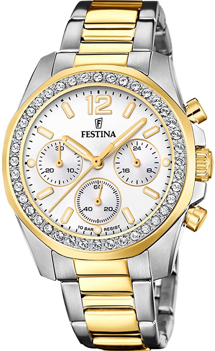 Festina Naisten kello F20607-1 Classic Hopea/Teräs Ø38 mm