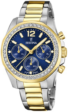 Festina Naisten kello F20607-2 Boyfriend Sininen/Kullansävytetty