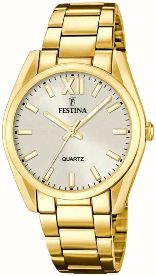 Festina Naisten kello F20640-1 Boyfriend Hopea/Kullansävytetty