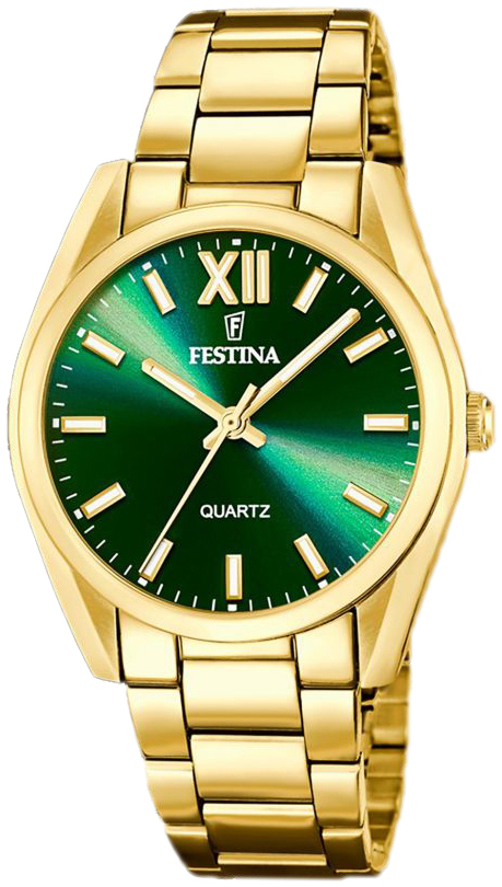 Festina Naisten kello F20640-9 Boyfriend Vihreä/Kullansävytetty